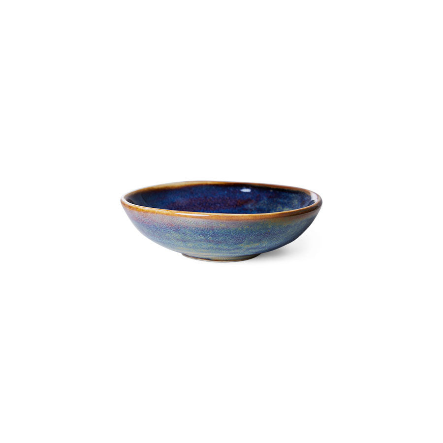 HKliving Home Chef Ceramics: Small Dish Rustic blue