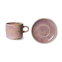 Thumbnail for Home Chef Ceramics: Cup & Saucer Rustic Pink