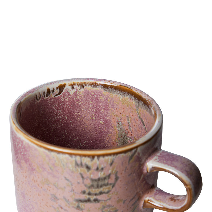 Home Chef Ceramics: Cup & Saucer Rustic Pink