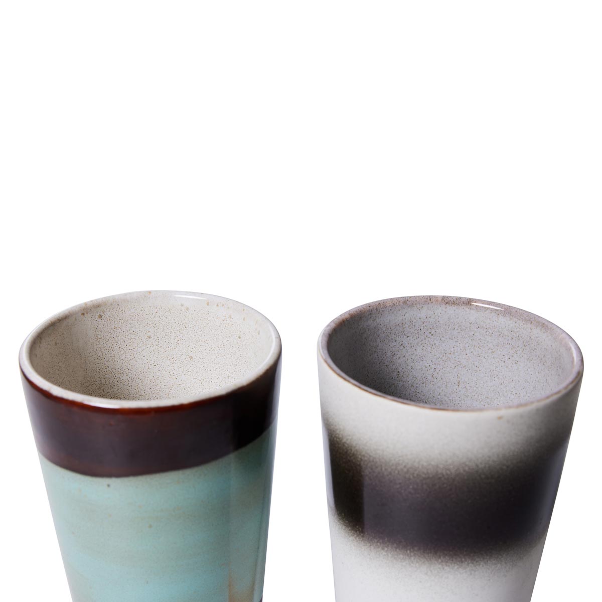 HK Living ceramic 70's latte mugs (set of 2) ACE7172 Boogie