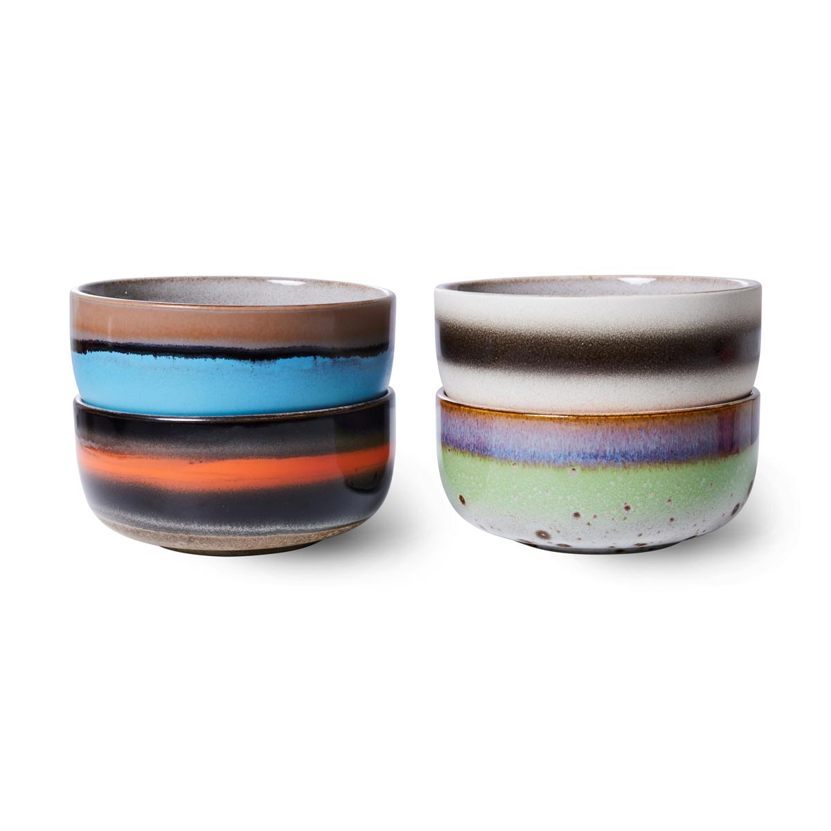 70s ceramics: dessert bowls (set of 4) Freak Out