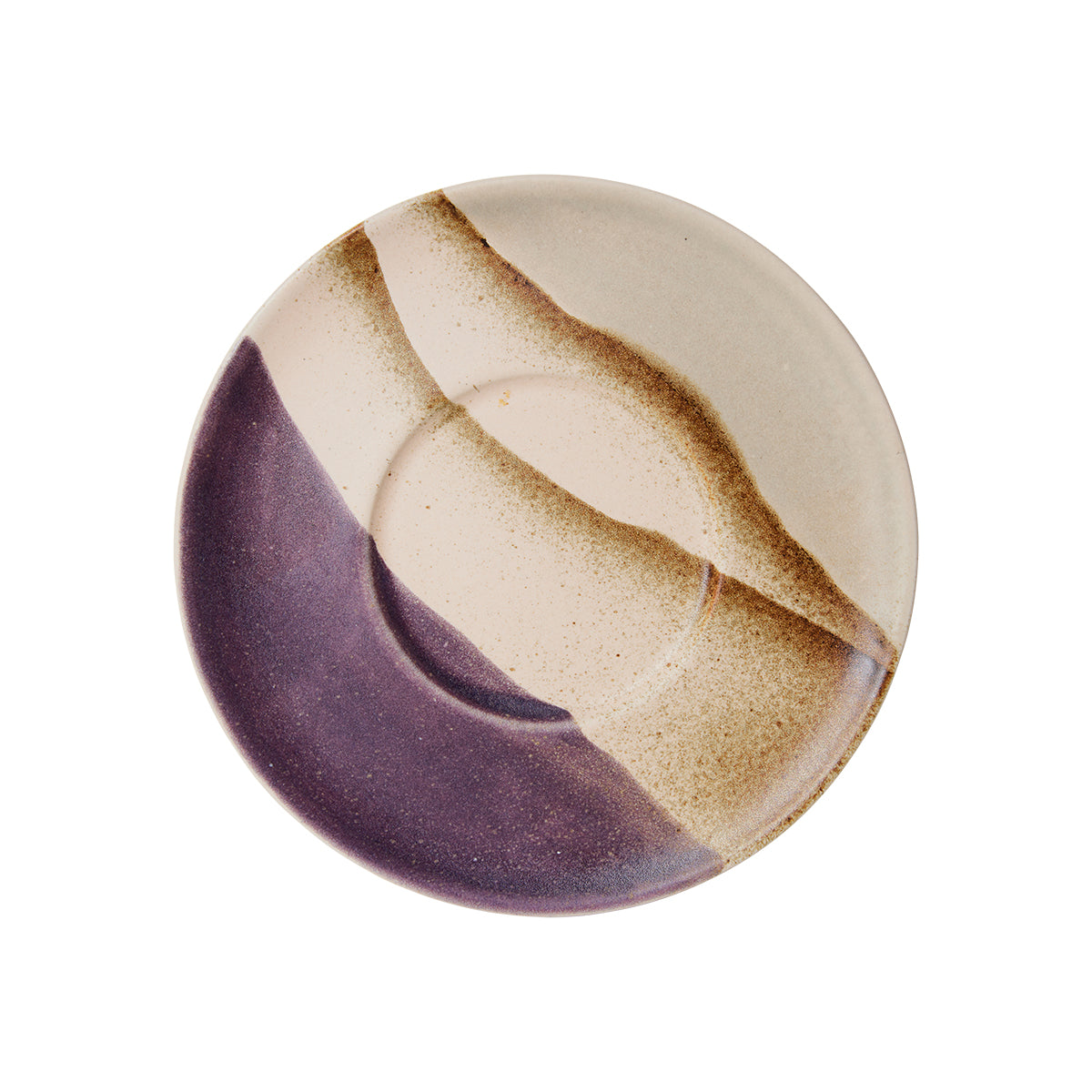 HKLiving 70s Ceramics: Saucers Big Sur (Set of 4)