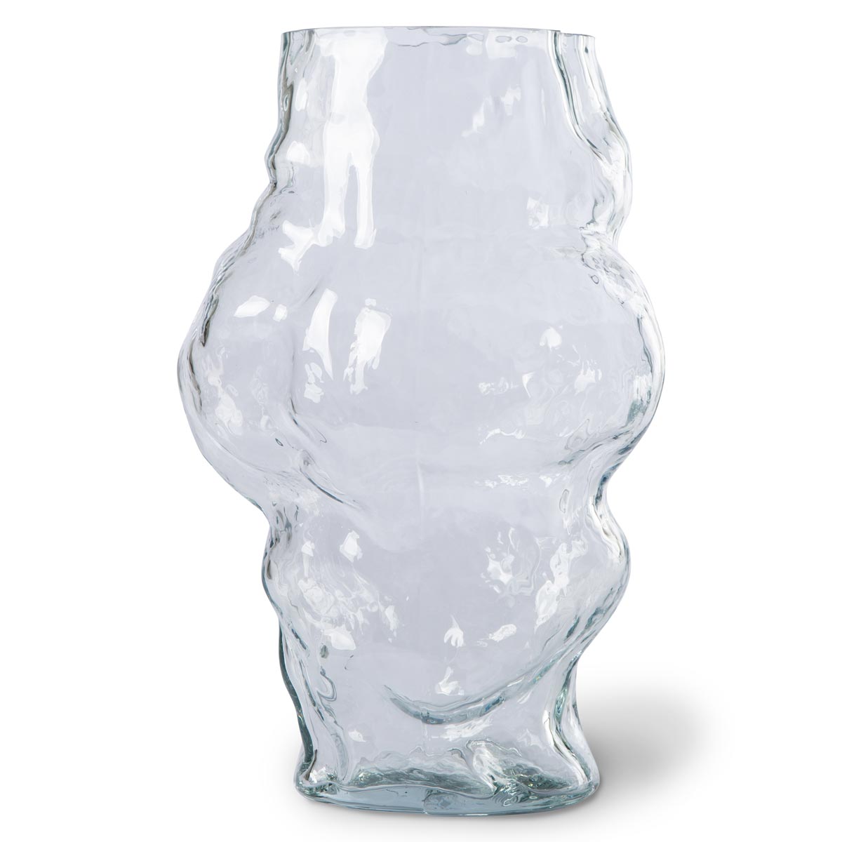 HK Objects: Cloud Vase Clear Glass High
