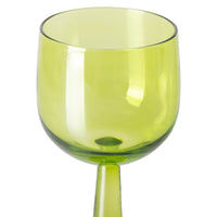 Thumbnail for HKLiving The Emeralds: Wine Glass Tall, Lime Green (set of four)