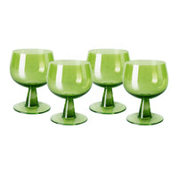 Thumbnail for The Emeralds: Wine Glass Low, Lime Green (set of four)