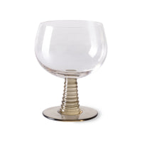 Thumbnail for Swirl Wine Glass Low, Green
