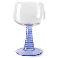 Thumbnail for Swirl Wine Glass High, Blue