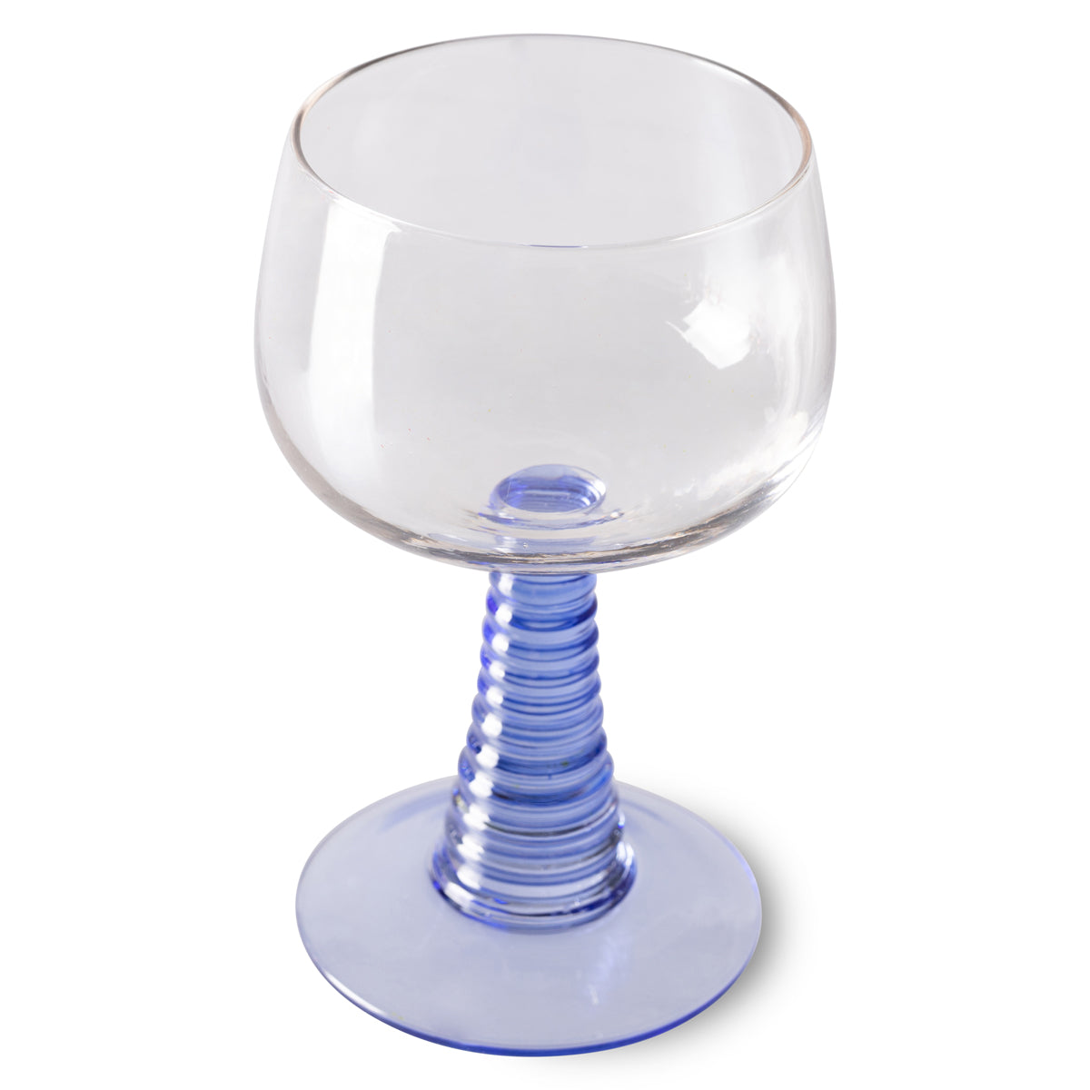 Swirl Wine Glass High, Blue