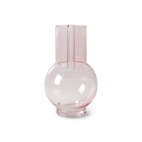 Thumbnail for HK Living 70s ceramics: Glass Vase Sundae pink AGL4499