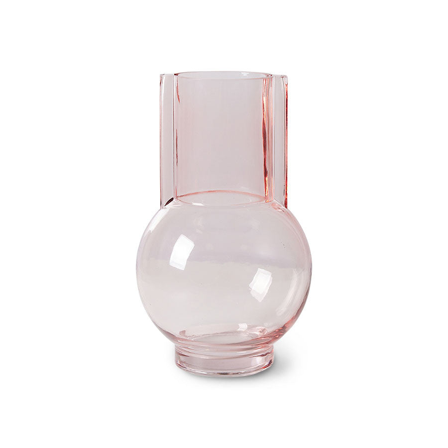 HK Living 70s ceramics: Glass Vase Sundae pink AGL4499