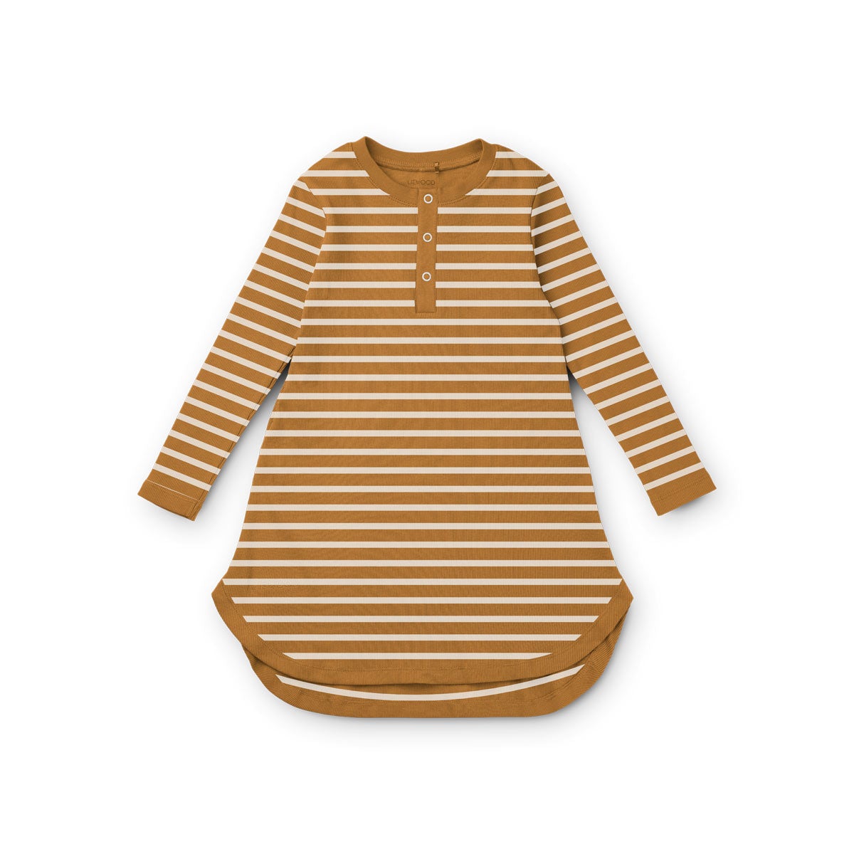 Alva Nightgown - Y/D Stripe: Golden caramel / Sandy