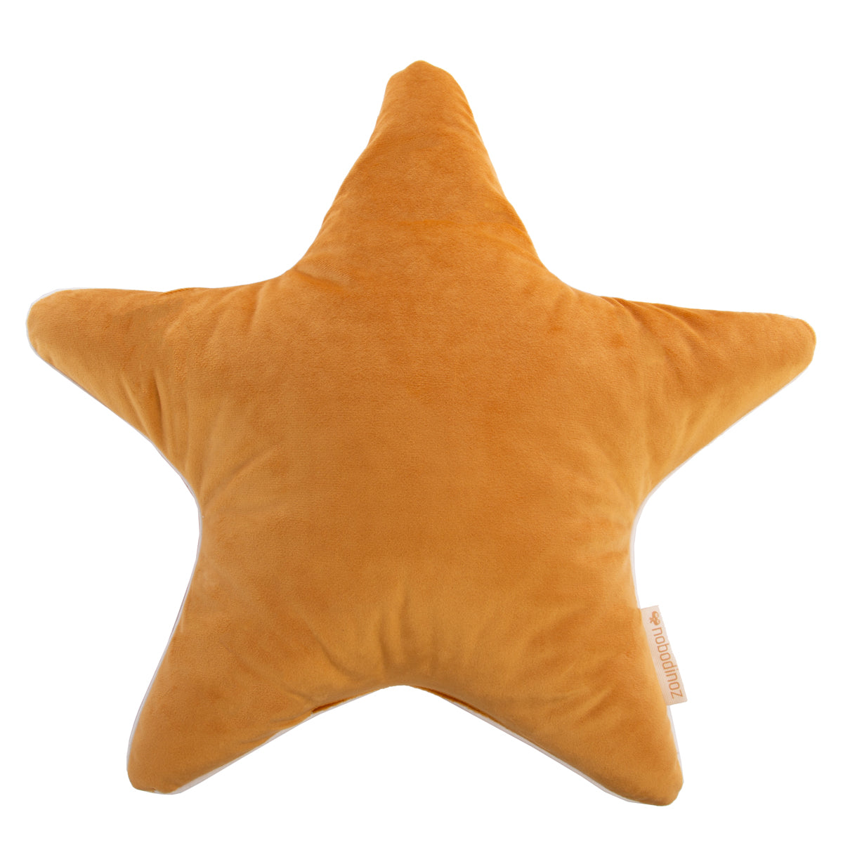 Nobodinoz Aristote cushion • velvet farniente yellow
