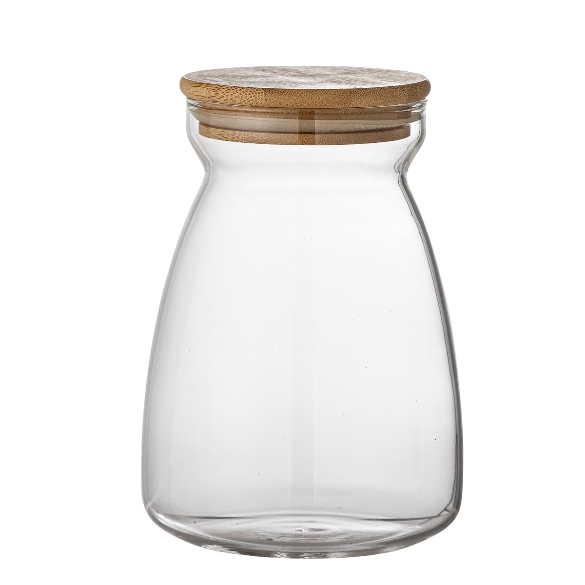 Tinse Jar w/Lid, Clear, Glass Height 16cm