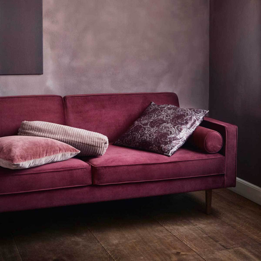 Broste Copenhagen Sofa 'Wind' wild giner red velvet