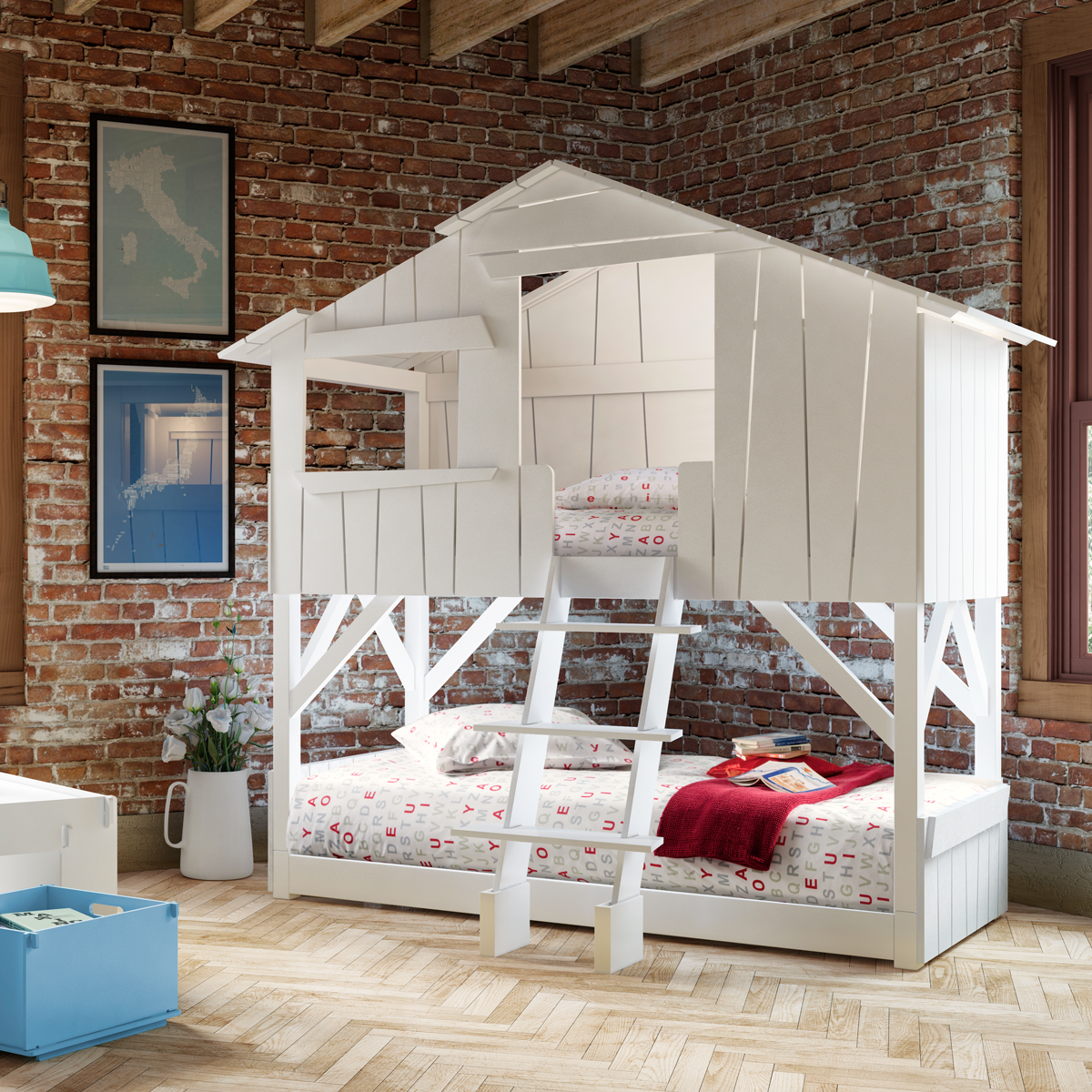 Tree house Bunk Bed Mathy By Bols