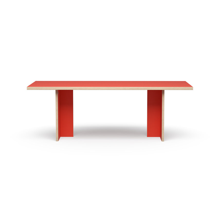 HK Living Dining Table Orange Rectangular 220cm CTA4006