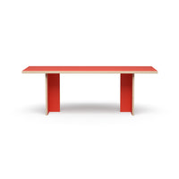 Thumbnail for HK Living Dining Table Orange Rectangular 220cm CTA4006