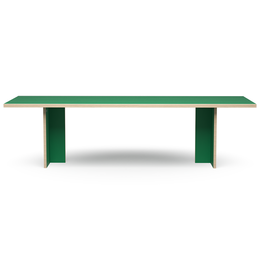 HK Living Dining Table Green Rectangular 280cm CTA4008