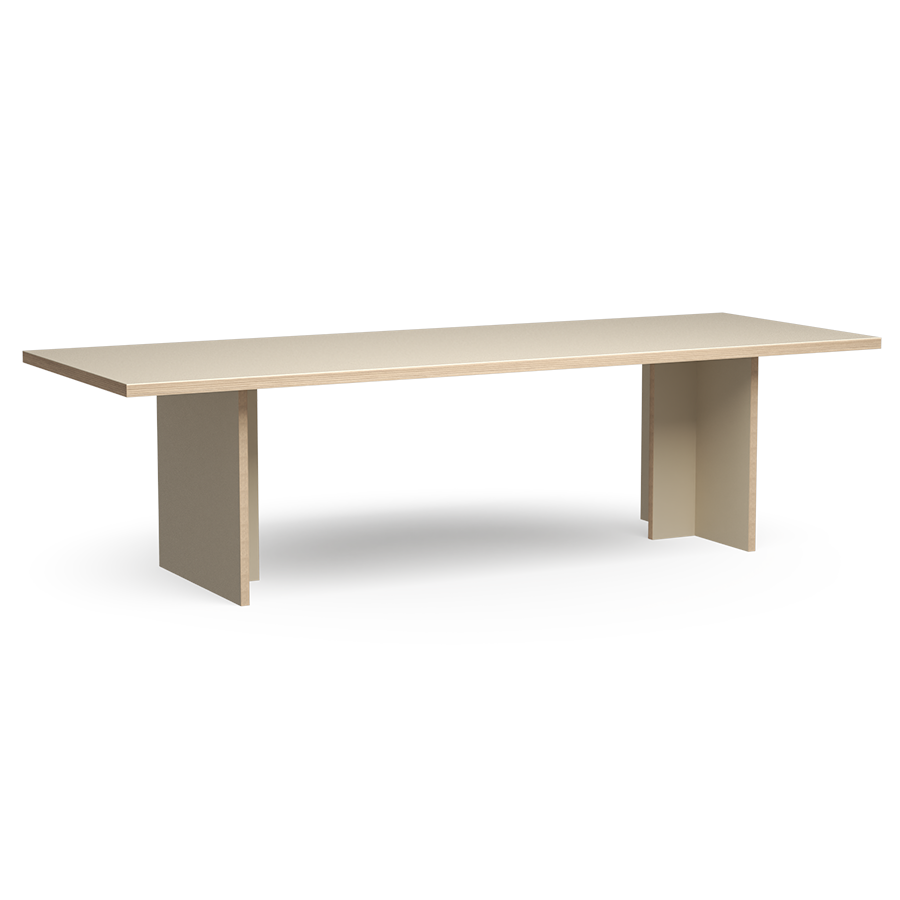 HK Living Dining Table Cream Rectangular 280cm CTA4009