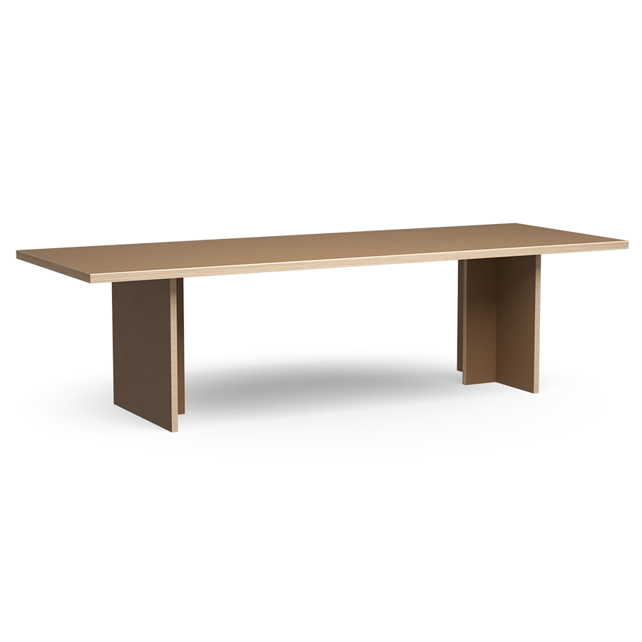 HK Living Dining Table Brown Rectangular 280cm CTA4010