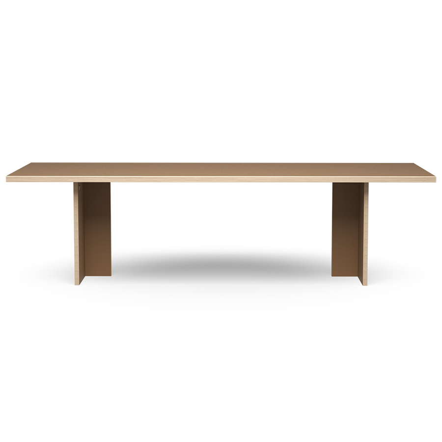 HK Living Dining Table Brown Rectangular 280cm CTA4010