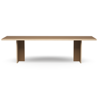 Thumbnail for HK Living Dining Table Brown Rectangular 280cm CTA4010