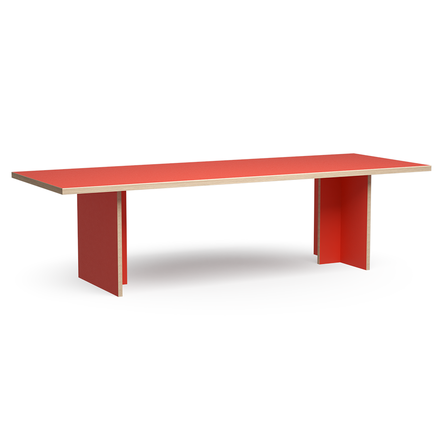 HK Living Dining Table Orange Rectangular 280cm CTA4012