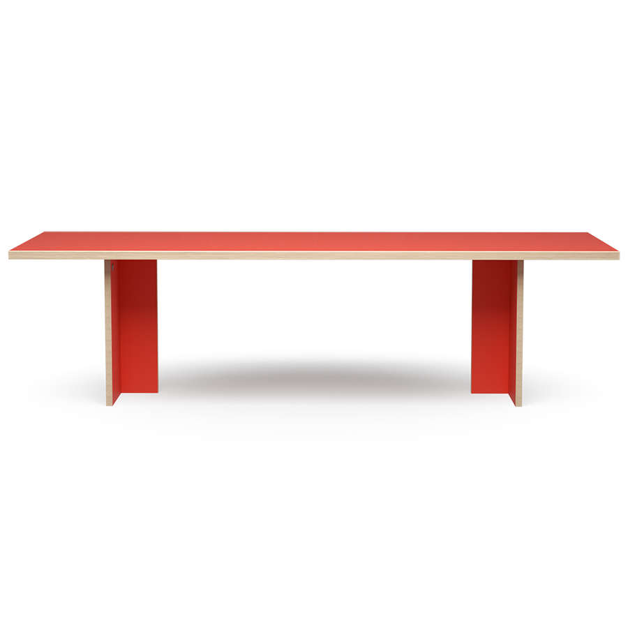 HK Living Dining Table Orange Rectangular 280cm CTA4012