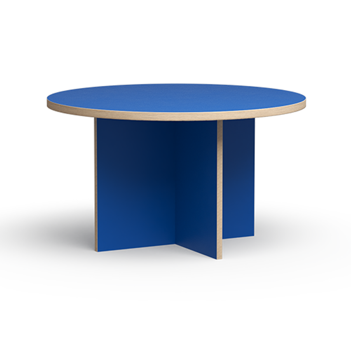 HK Living Dining Table Blue Round 130cm CTA4013