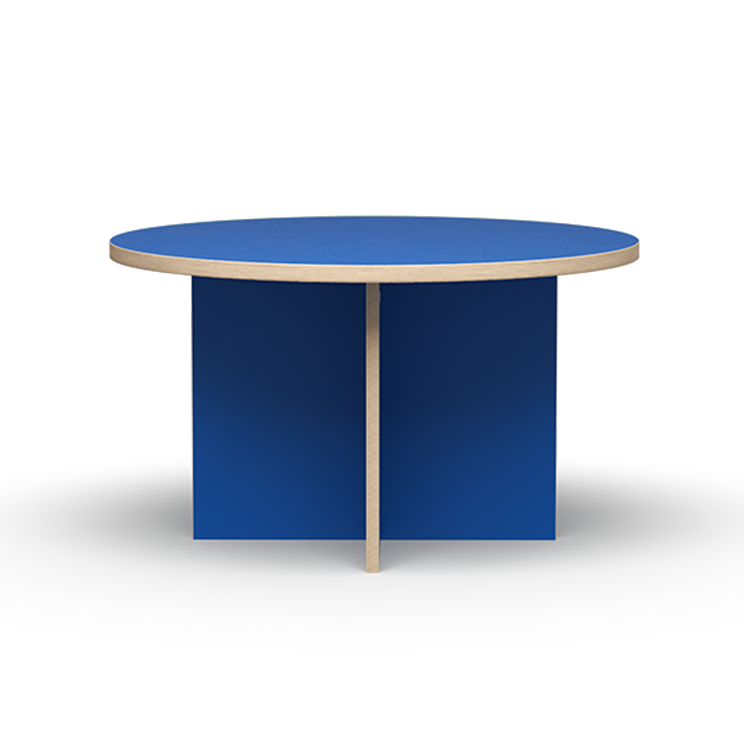 HK Living Dining Table Blue Round 130cm CTA4013