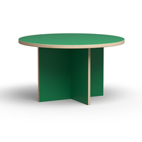Thumbnail for HK Living Dining Table Green Round 130cm CTA4014