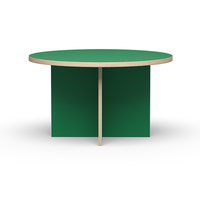 Thumbnail for HK Living Dining Table Green Round 130cm CTA4014