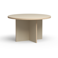 Thumbnail for HK Living Dining Table Cream Round 130cm CTA4015