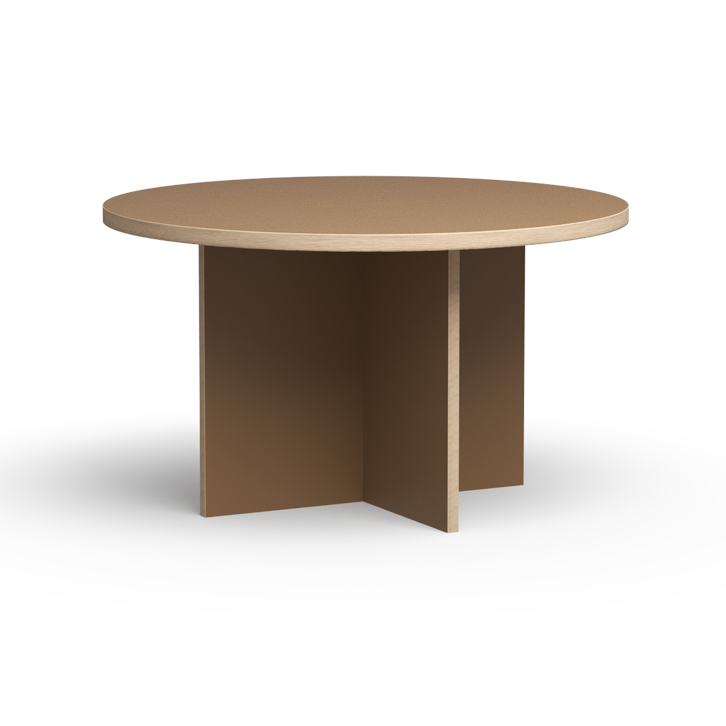 HK Living Dining Table Brown Round 130cm CTA4016