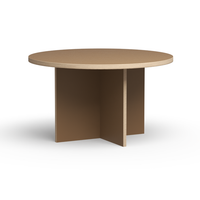 Thumbnail for HK Living Dining Table Brown Round 130cm CTA4016