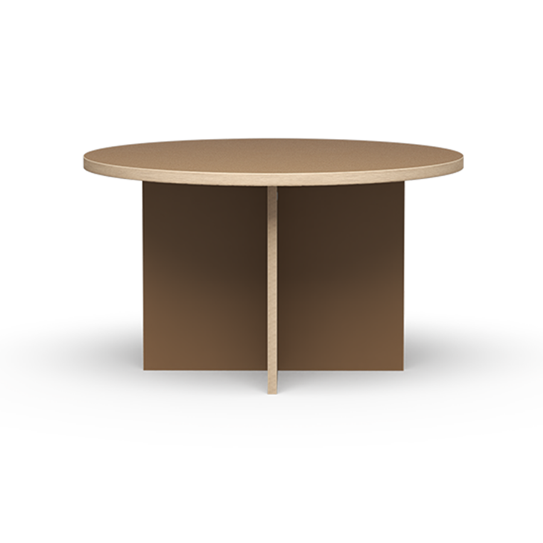 HK Living Dining Table Brown Round 130cm CTA4016