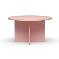 Thumbnail for Dining Table Pink Round 130cm