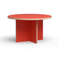 Thumbnail for HK Living Dining Table Orange Round 130cm CTA4018