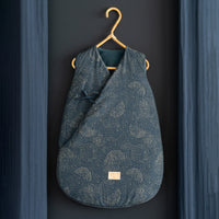 Thumbnail for Nobodinoz Cloud winter sleeping bag • gold bubble night blue
