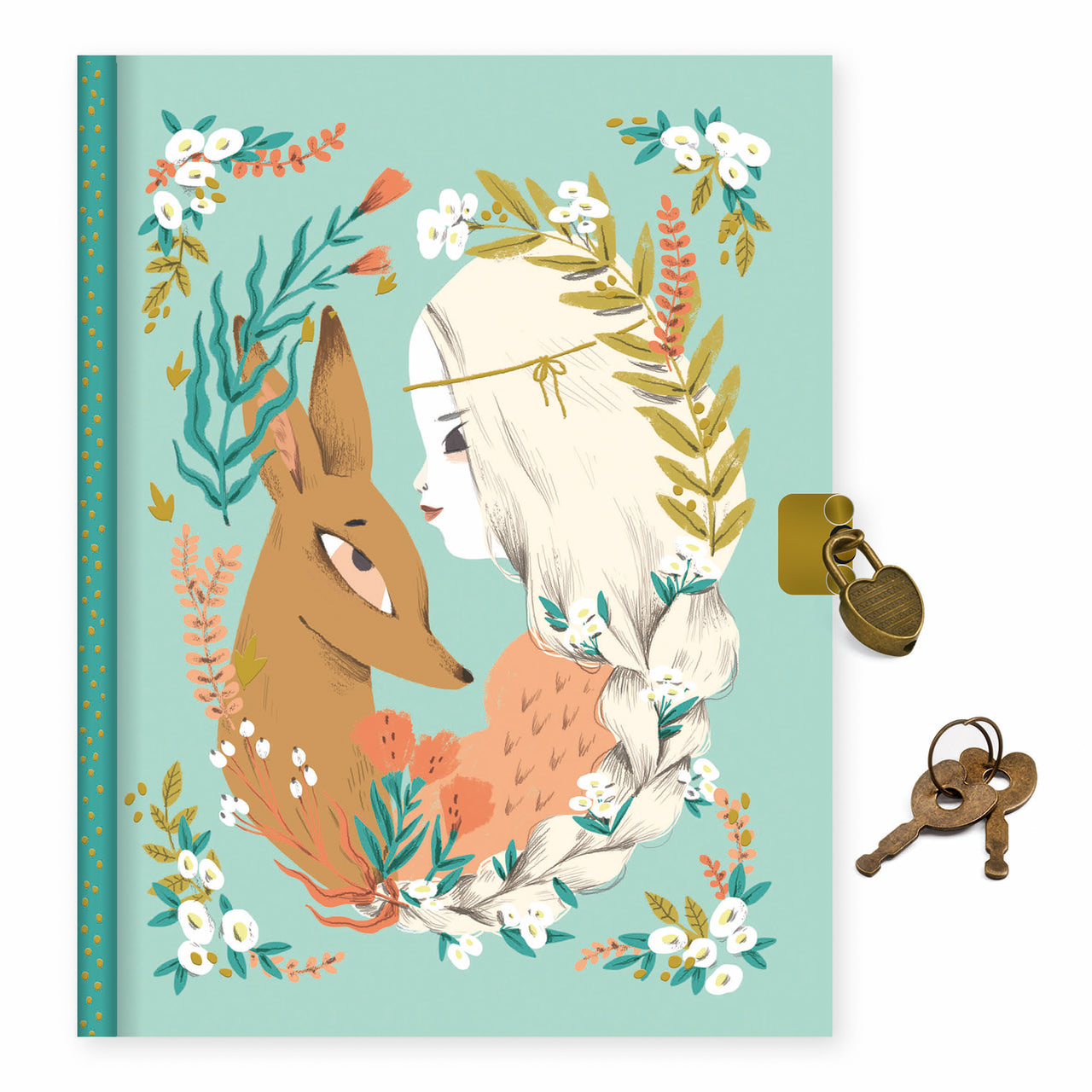 Djeco Lovely Paper Lucille secret notebook with lock and key