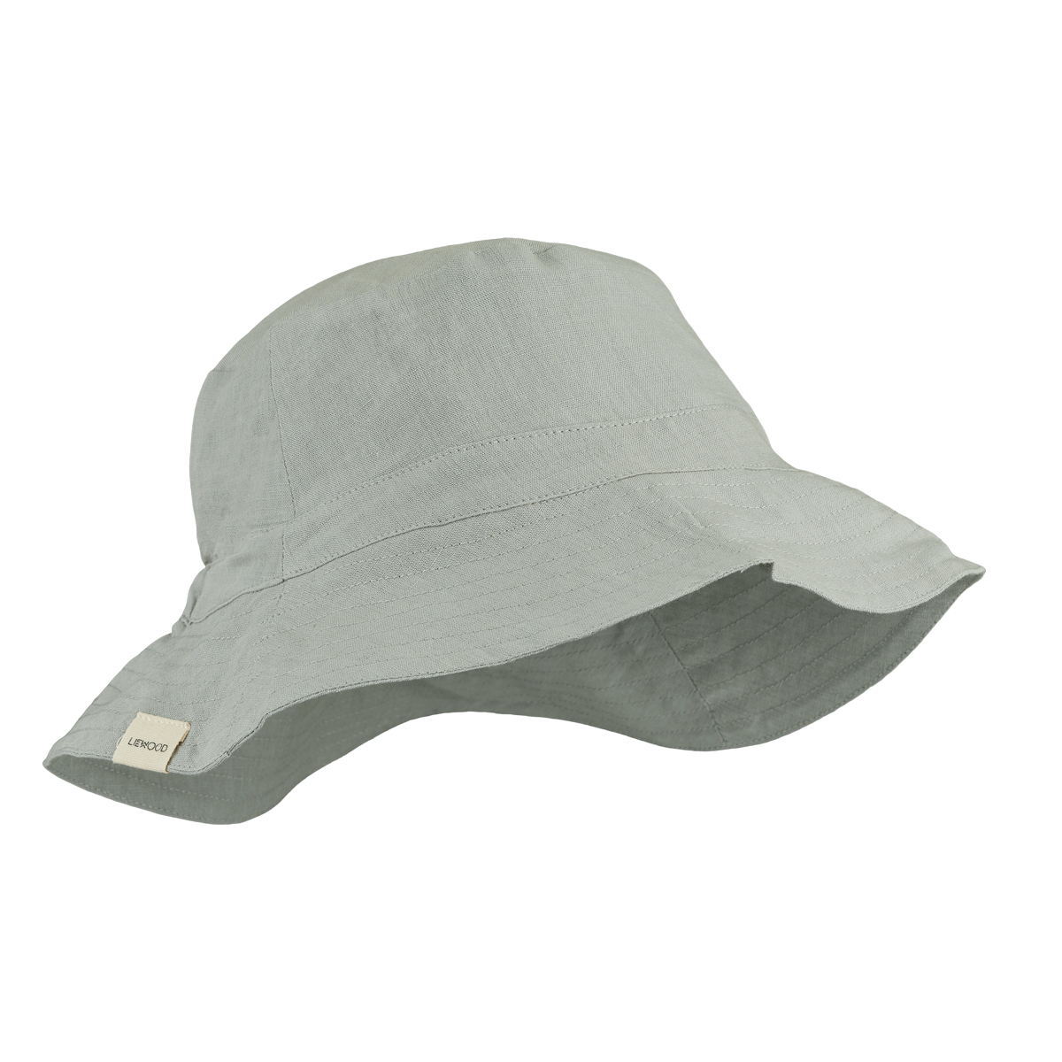 Liewood Delta bucket hat - Dove blue sunhat organic cotton linen
