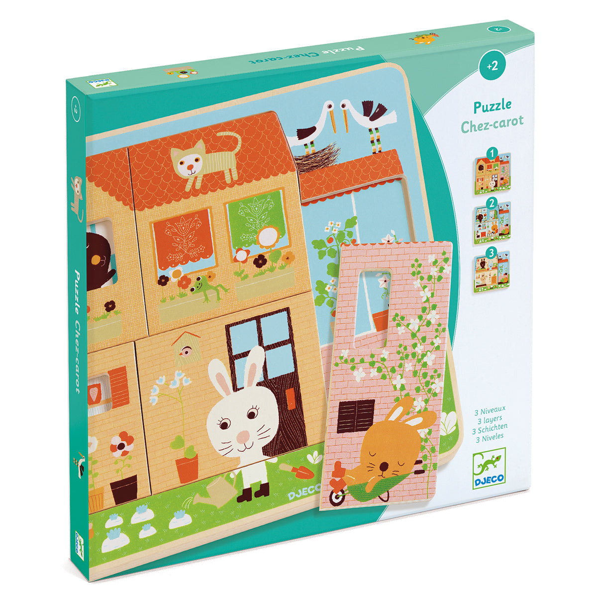 Djeco Chez Carrot wooden puzzle DJ01480