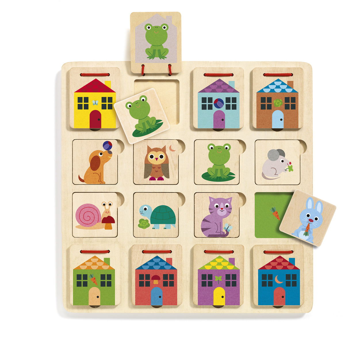 Cabanimo hide and seek wooden puzzle from Djeco