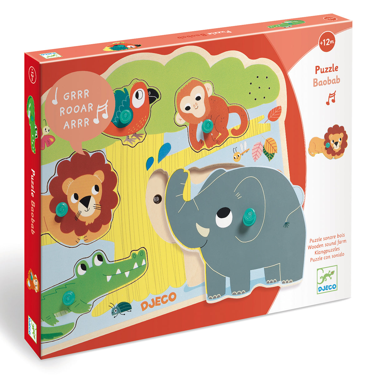 Baobab Sound wooden Puzzle 12 months 