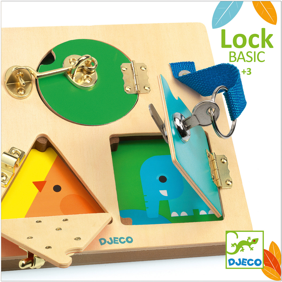 Djeco LockBasic wooden toys for age 3 DJ06213