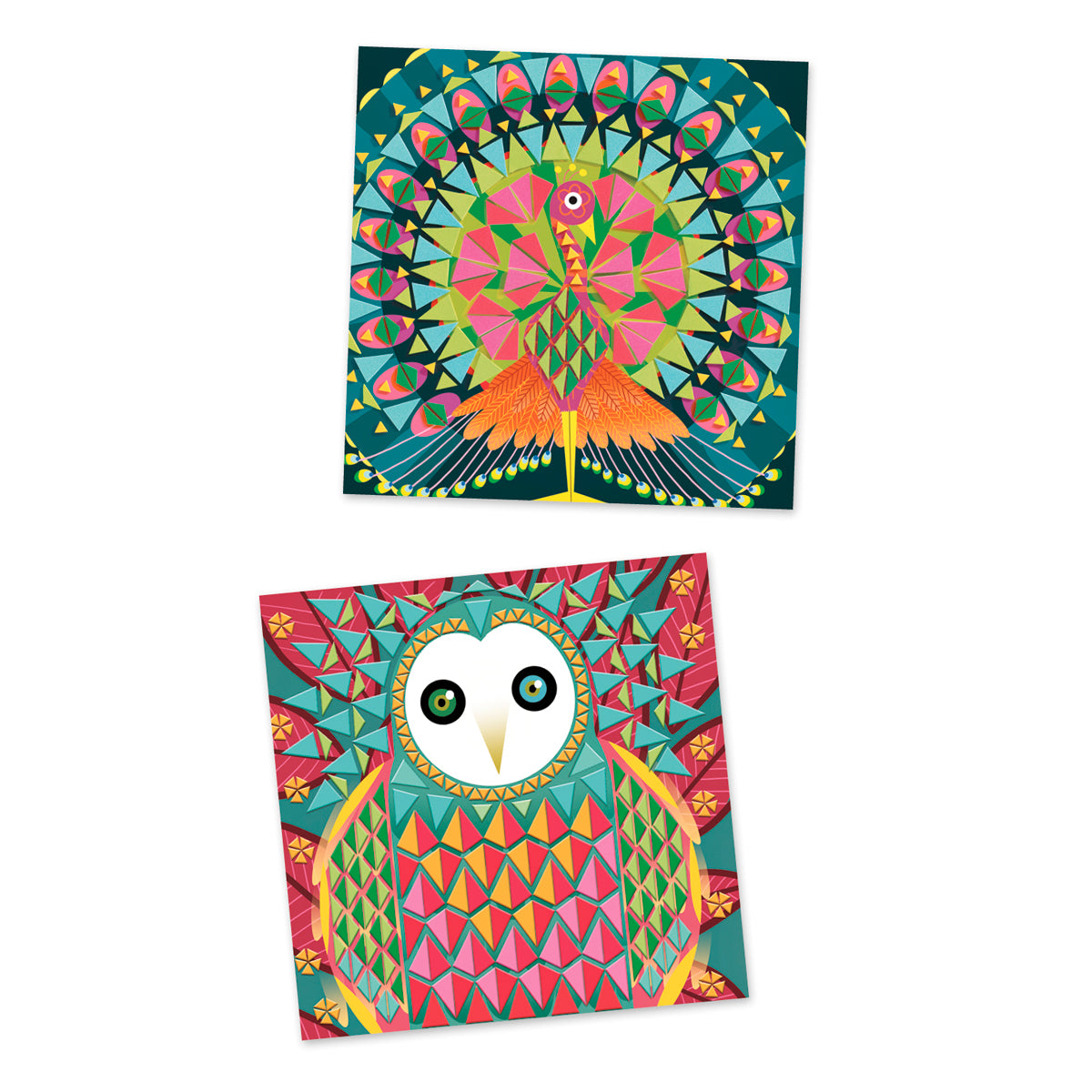 Mosaics Coco Djeco 8-14 years Peacock and Owl