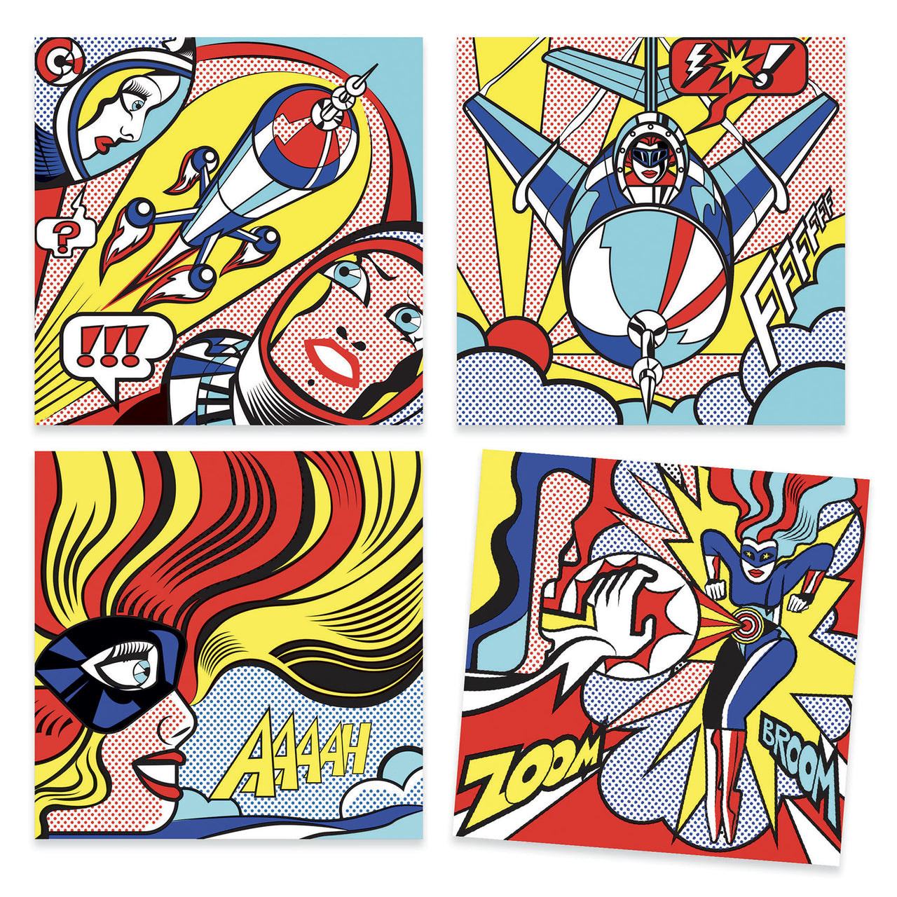 Heroes - Pop Art Inspired by Roy Lichtenstein