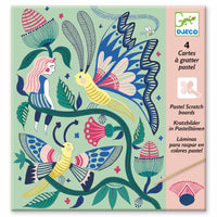 Thumbnail for Pastel Scratch Cards Djeco Fantasy Garden small gifts 3-6 years