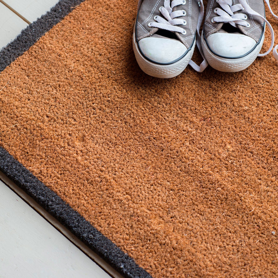 Double Doormat with Charcoal Border Garden trading