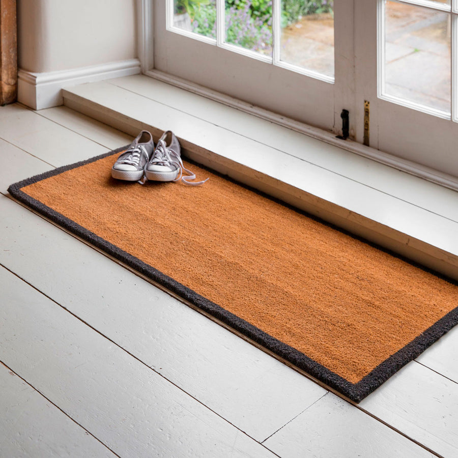 Double Doormat with Charcoal Border Garden trading